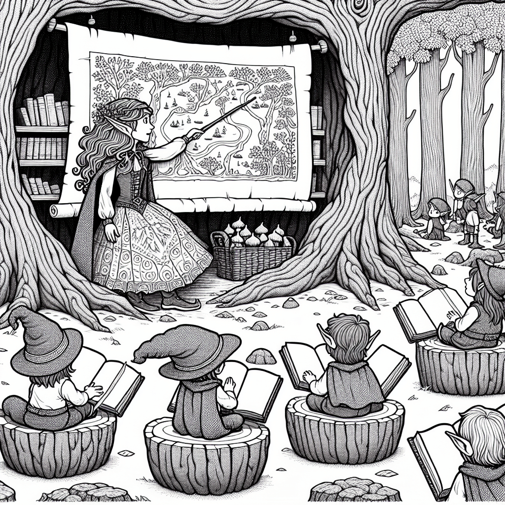 Школа эльфов в дупле