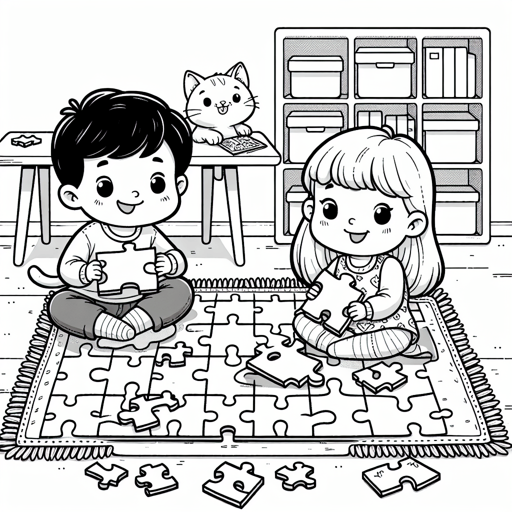 Пазл на ковре