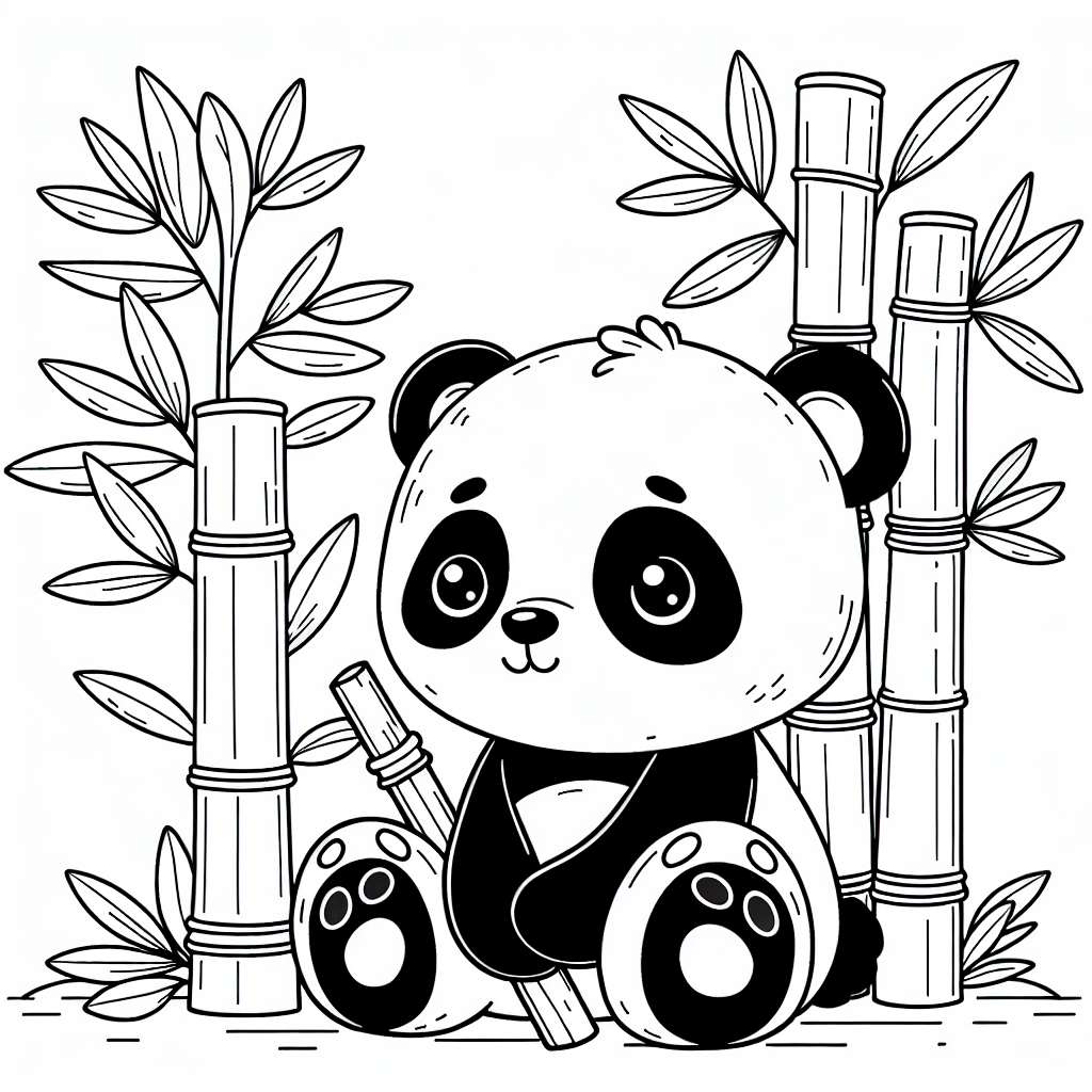 Панда и бамбук