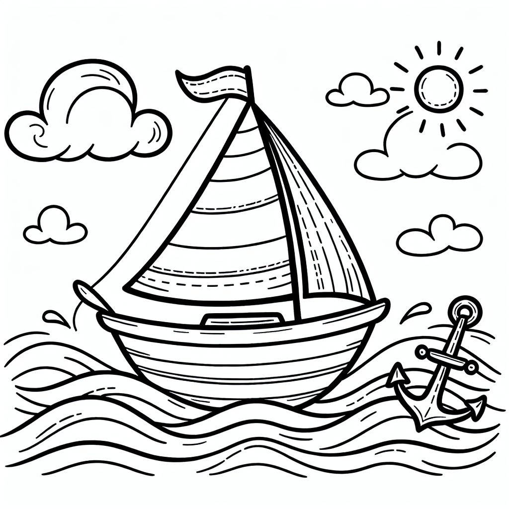 Кораблик с парусом