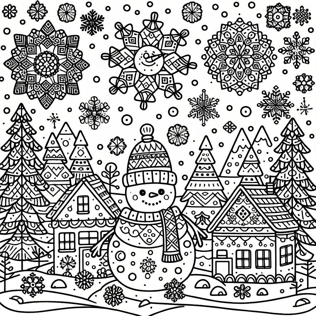 Пушистый снегопад