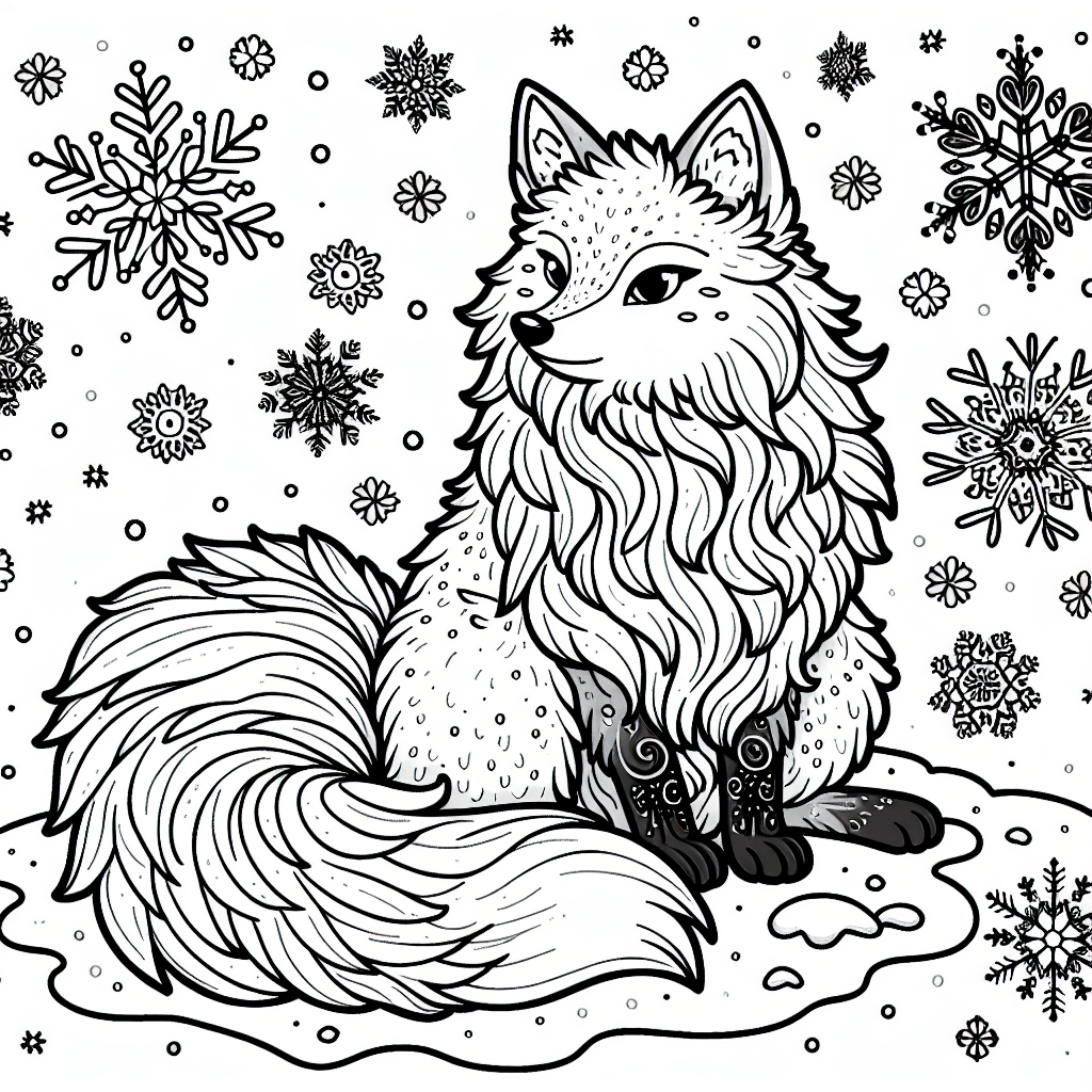 Снежный лис