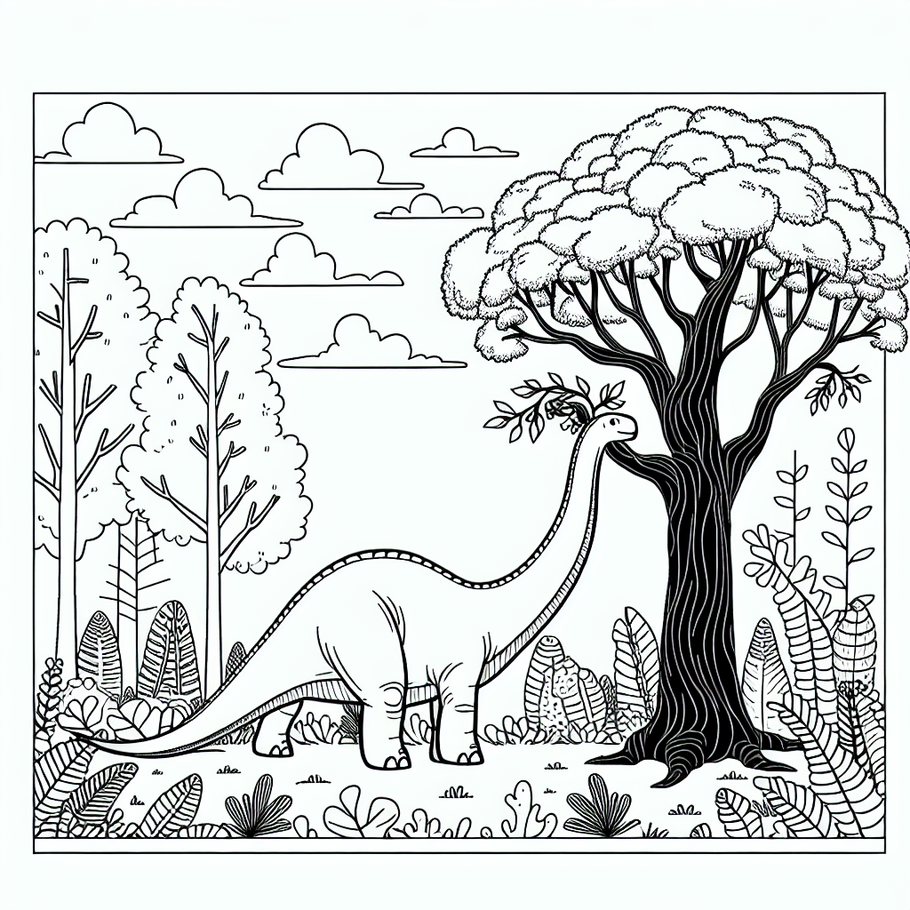 Длинношеий брахиозавр